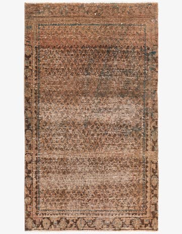 3' 6 x 6' Hand Knotted Ultra Vintage Persian Wool Rug