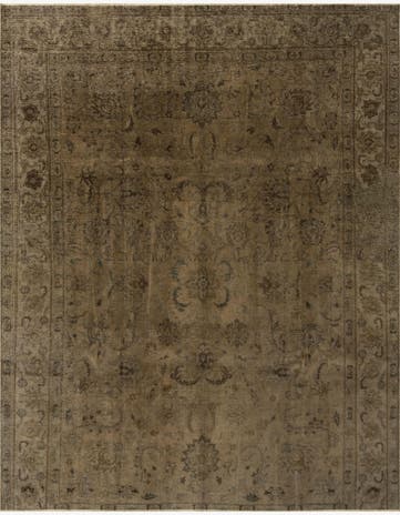 9' 2 x 11' 9 Hand Knotted Ultra Vintage Persian Wool Rug