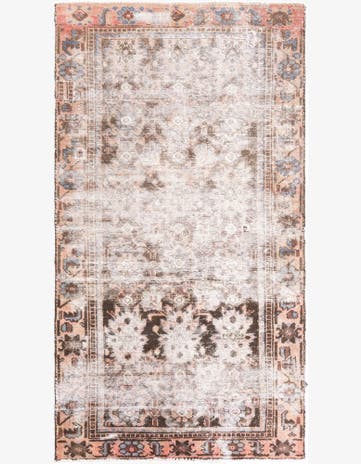 4' x 7' 7 Hand Knotted Ultra Vintage Persian Wool Rug