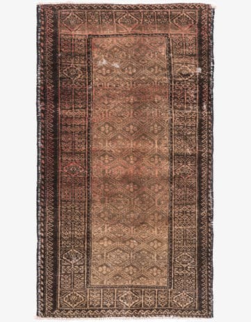 3' 2 x 5' 7 Hand Knotted Ultra Vintage Persian Wool Rug