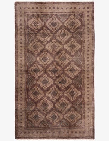 3' 9 x 6' 4 Hand Knotted Ultra Vintage Persian Wool Rug