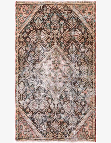 3' 3 x 5' 8 Hand Knotted Ultra Vintage Persian Wool Rug