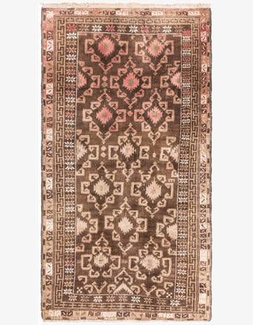 3' 4 x 6' 2 Hand Knotted Ultra Vintage Persian Wool Rug