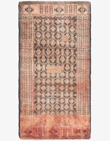 2' 9 x 5' 4 Hand Knotted Ultra Vintage Persian Wool Rug