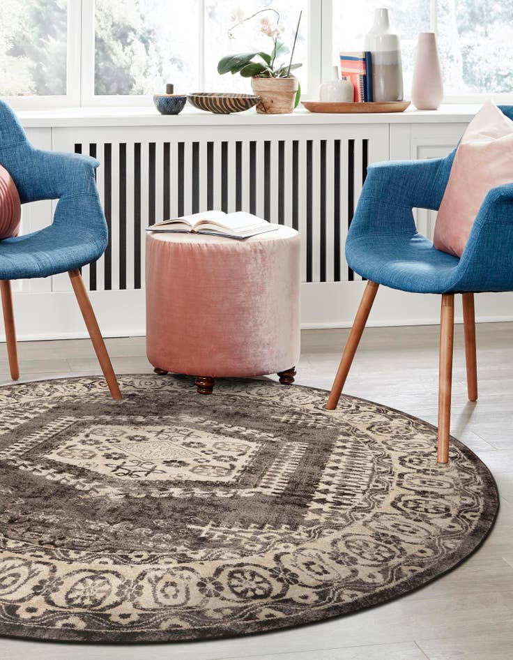 Detail image of 8' x 8' Arcadia Round Rug