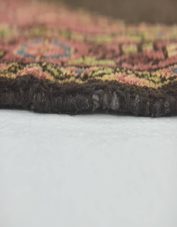 Detail image of 4' x 10' 9  Hand Knotted Hossainabad Persian Wool Runner Rug