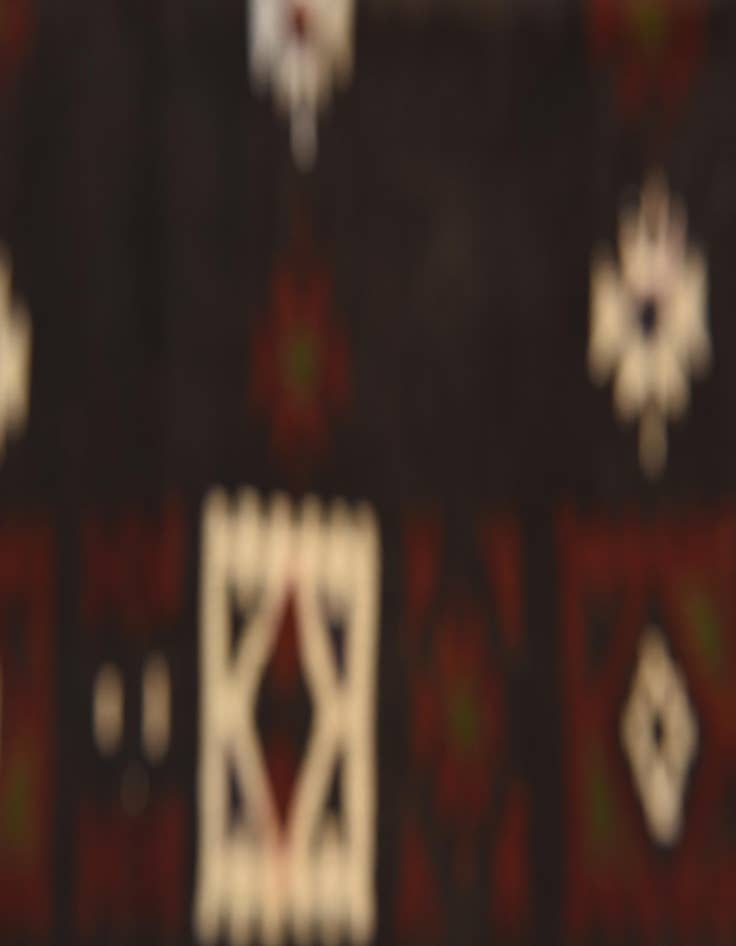 Detail image of 3' 3 x 10' 10  Hand Woven Kilim Afghan Wool Runner Rug