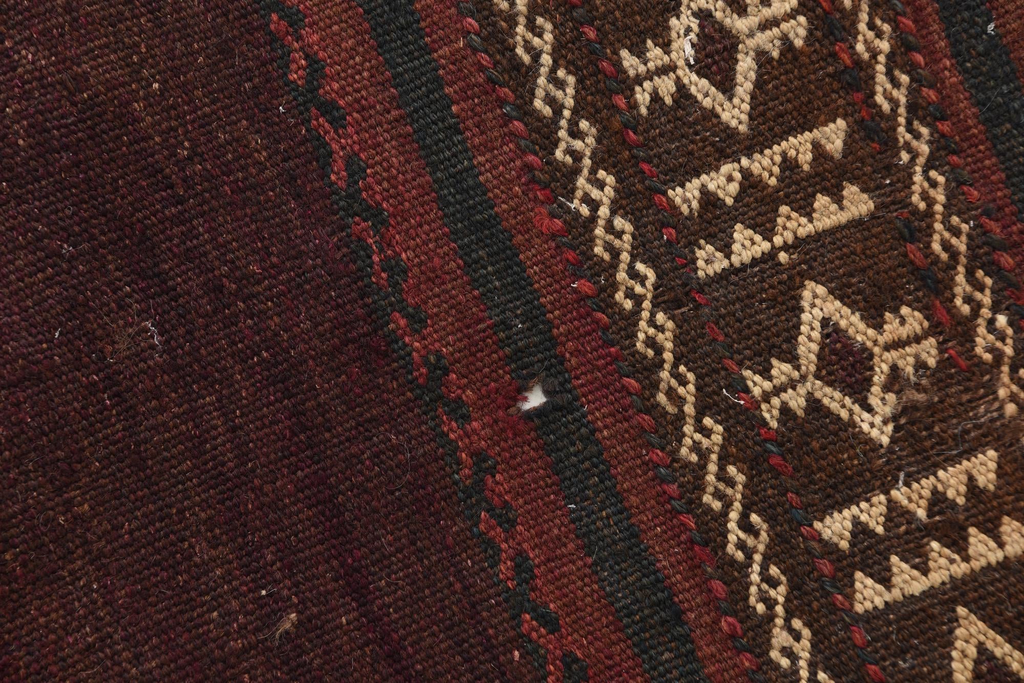 4' 7 x 11' 3 Hand Knotted Kilim Fars Persian Wool Runner Rug