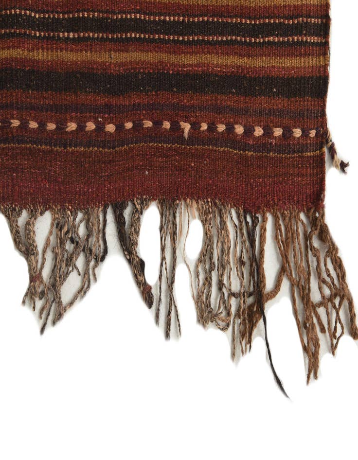 Detail image of 3' 2 x 12'  Hand Woven Kilim Fars Wool Runner Rug