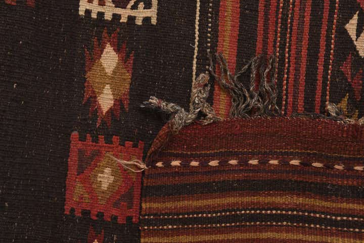 3' 2 x 12' Hand Woven Kilim Fars Wool Runner Rug