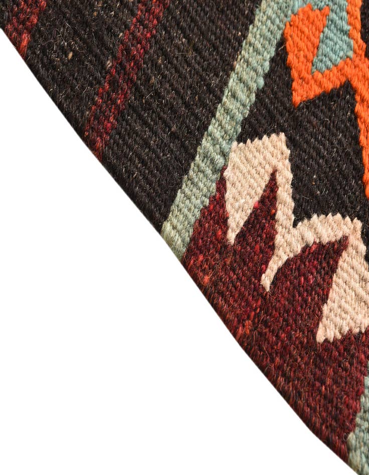 Detail image of 6' x 11' 8  Hand Woven Kilim Fars Wool Runner Rug