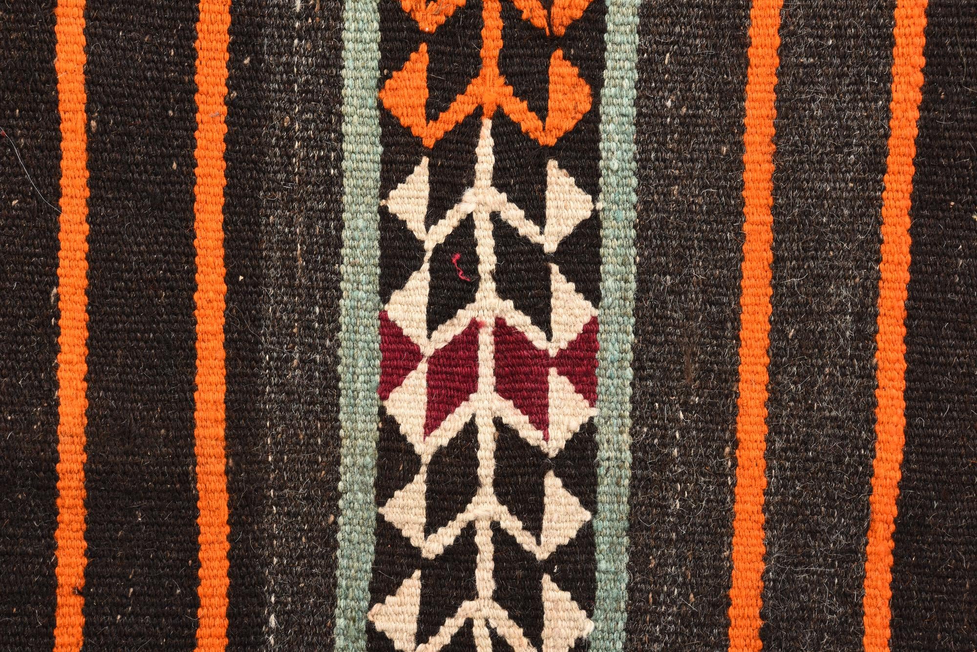 6' x 11' 8 Hand Woven Kilim Fars Wool Runner Rug