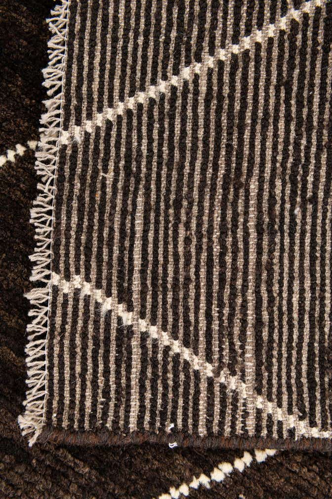 2' 9 x 5' 6 Hand Knotted Moroccan Wool Runner Rug