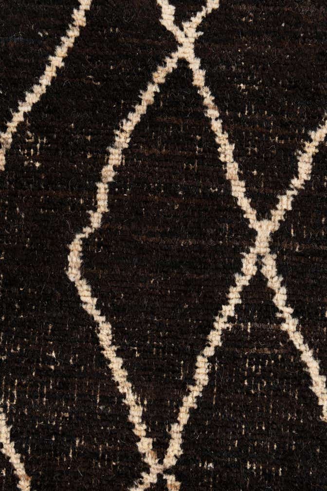 3' x 13' 9 Hand Knotted Moroccan Wool Runner Rug