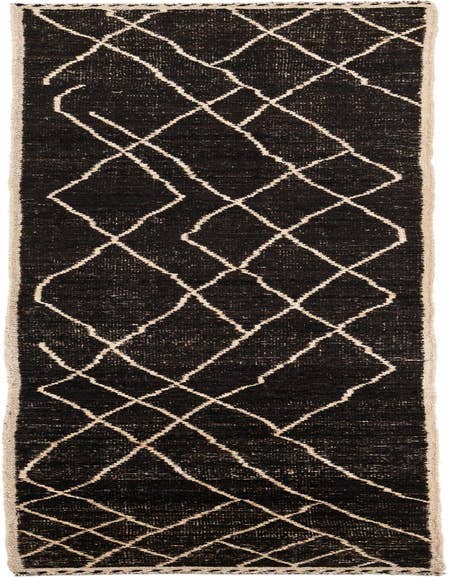 Detail image of 3' x 13' 9 Hand Knotted Moroccan Wool Runner Rug