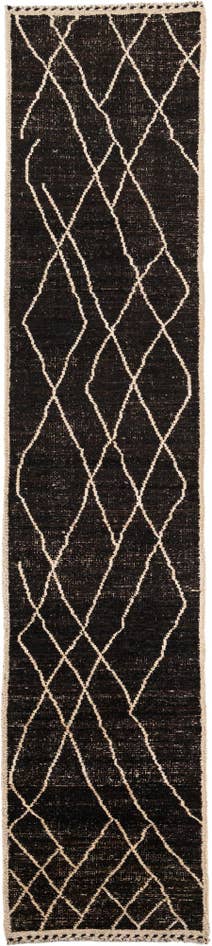 Detail image of 3' x 13' 9 Hand Knotted Moroccan Wool Runner Rug