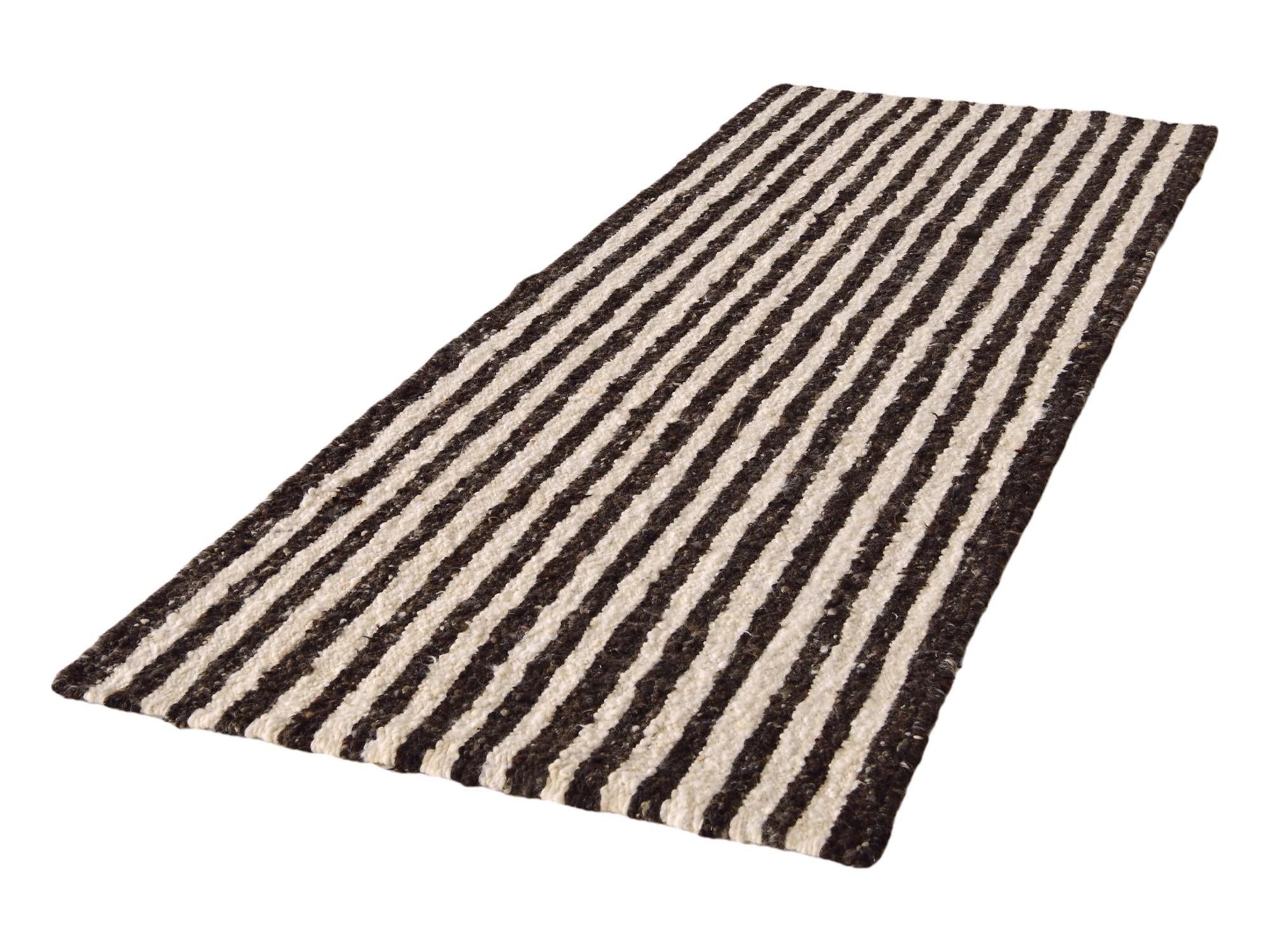 3' x 8' Hand Knotted Moroccan Wool Runner Rug