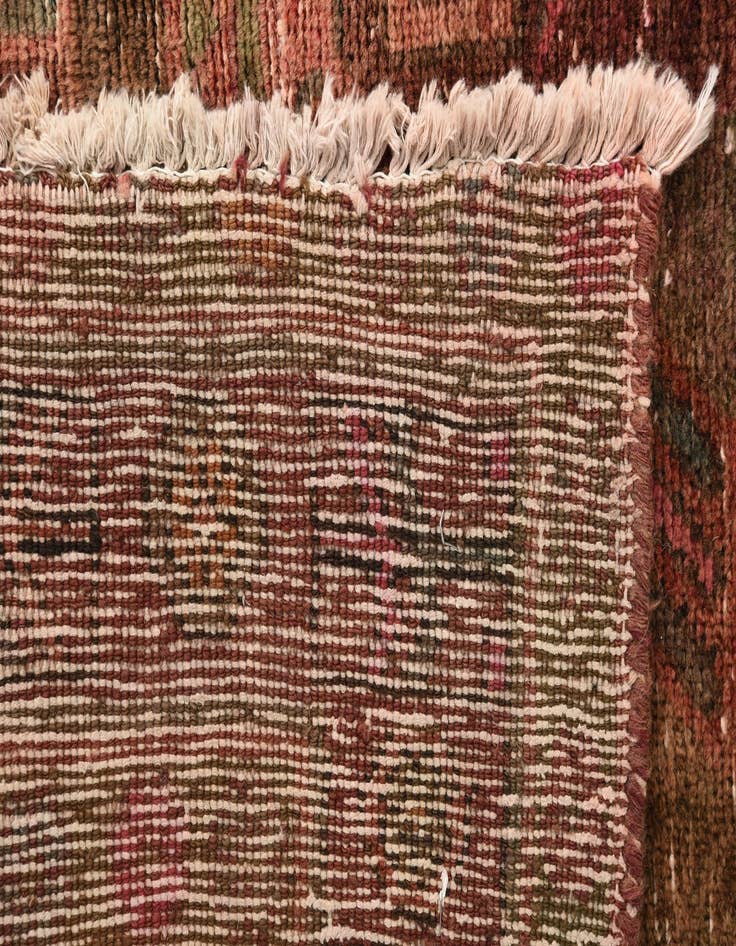 Detail image of 4' 10 x 9' 9  Hand Knotted Ultra Vintage Persian Wool Runner Rug