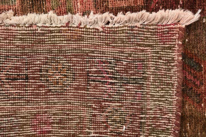 4' 10 x 9' 9 Hand Knotted Ultra Vintage Persian Wool Runner Rug