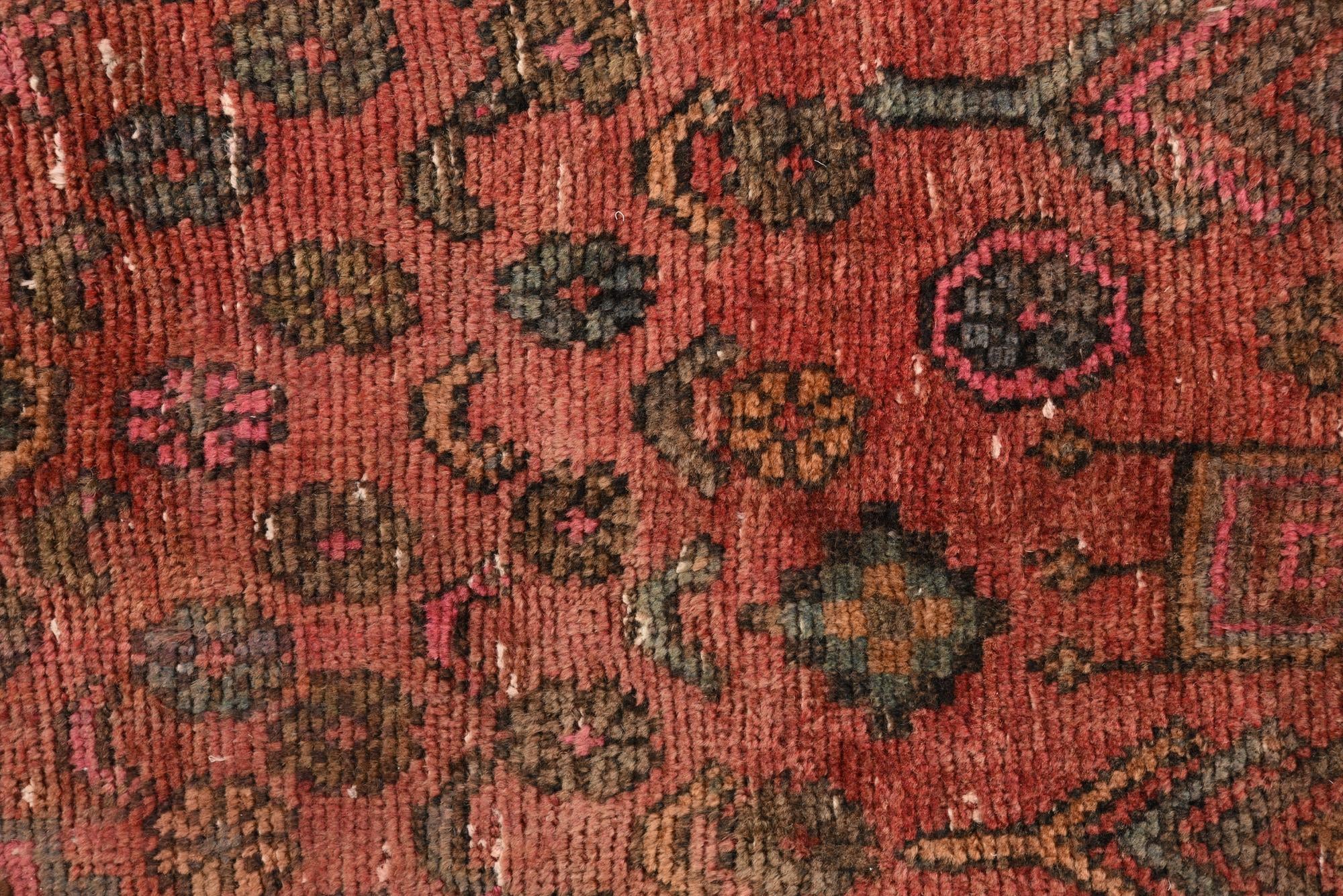4' 10 x 9' 9 Hand Knotted Ultra Vintage Persian Wool Runner Rug