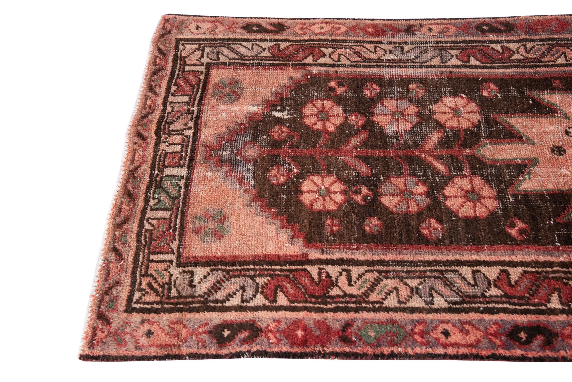 3' 4 x 6' 5 Hand Knotted Ultra Vintage Persian Wool Runner Rug