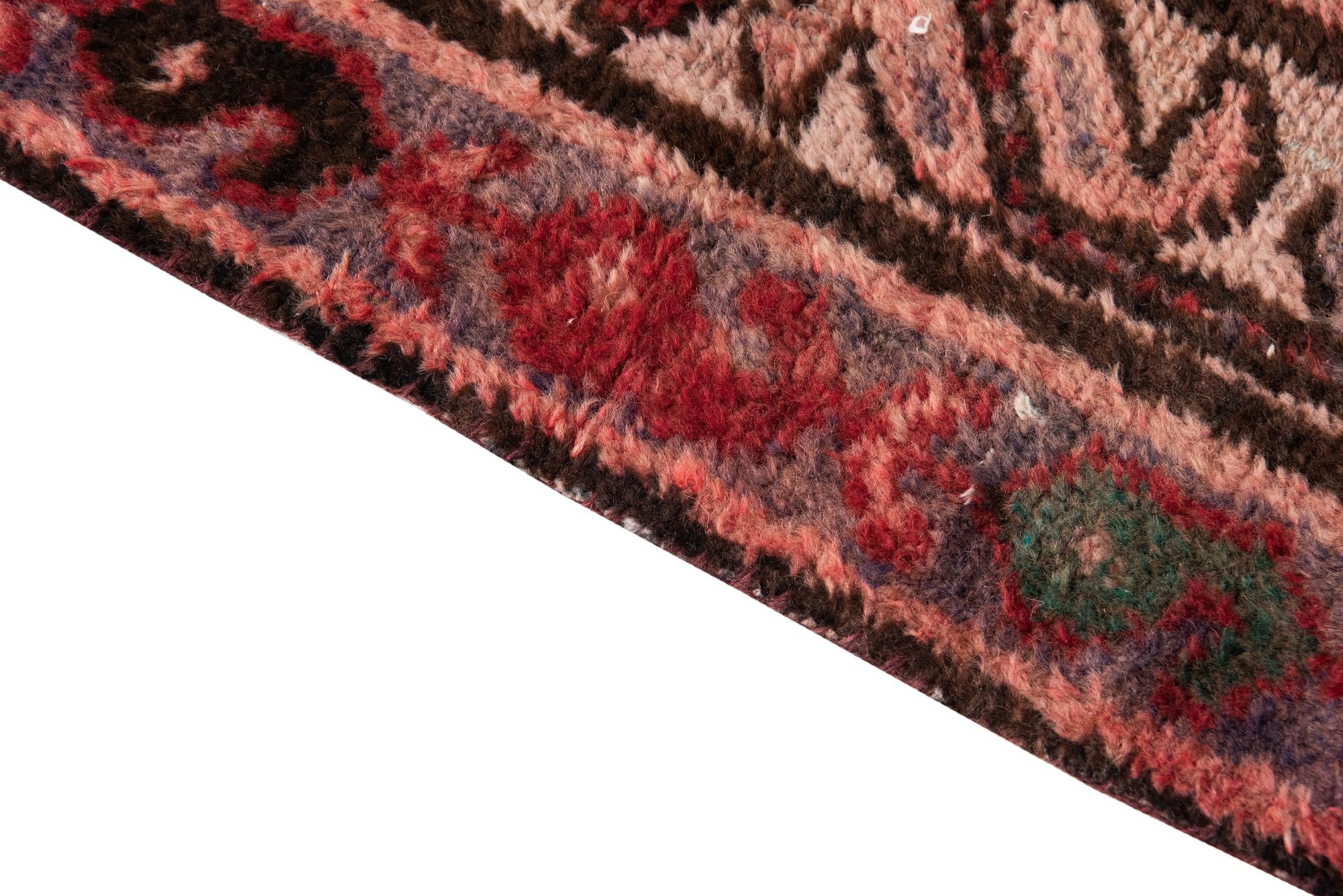 3' 4 x 6' 5 Hand Knotted Ultra Vintage Persian Wool Runner Rug