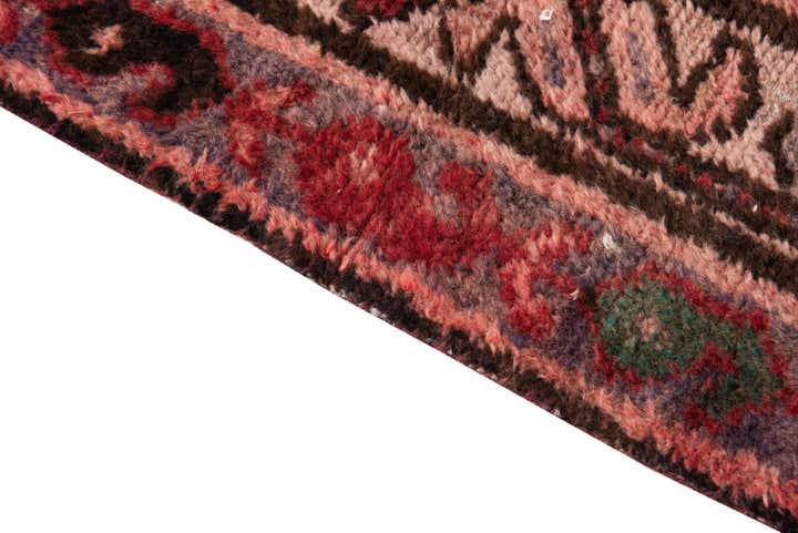 3' 4 x 6' 5 Hand Knotted Ultra Vintage Persian Wool Runner Rug