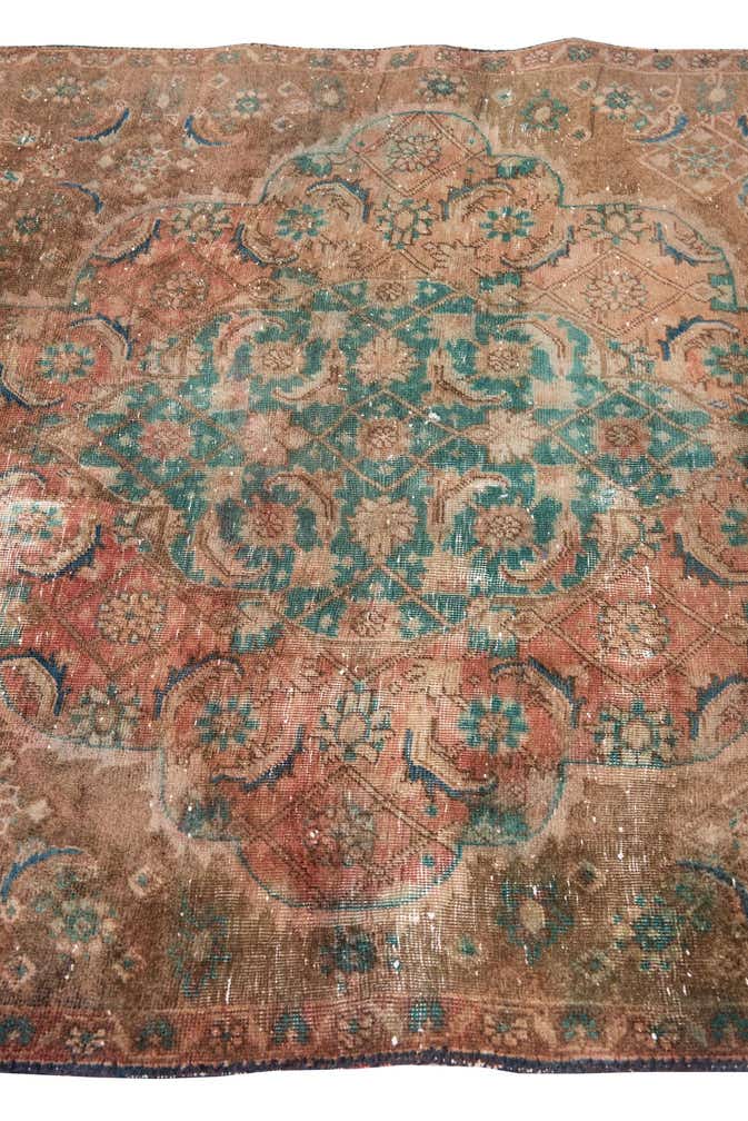 4' 2 x 10' 1 Hand Knotted Ultra Vintage Persian Wool Runner Rug