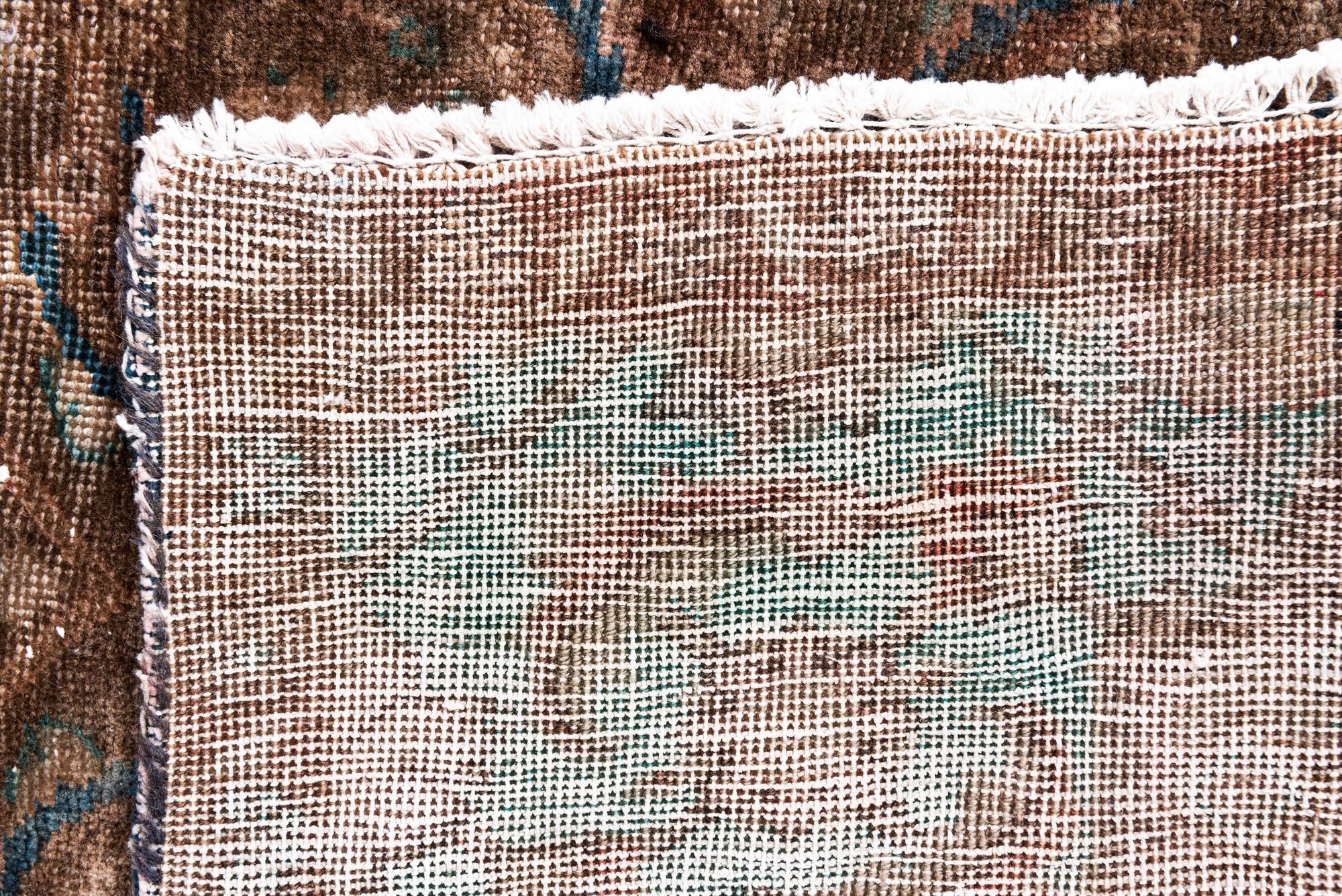 4' 2 x 10' 1 Hand Knotted Ultra Vintage Persian Wool Runner Rug