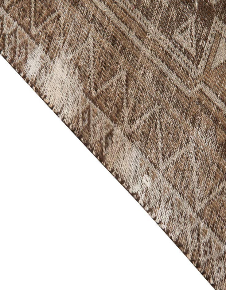 Detail image of 3' x 7' 6  Hand Knotted Ultra Vintage Persian Wool Runner Rug