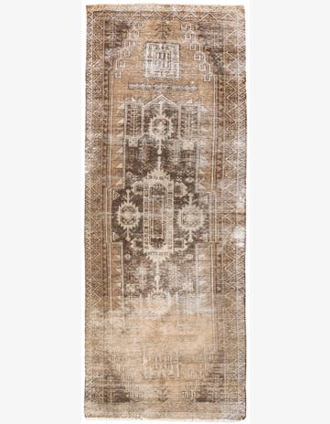3' x 7' 6 Hand Knotted Ultra Vintage Persian Wool Runner Rug