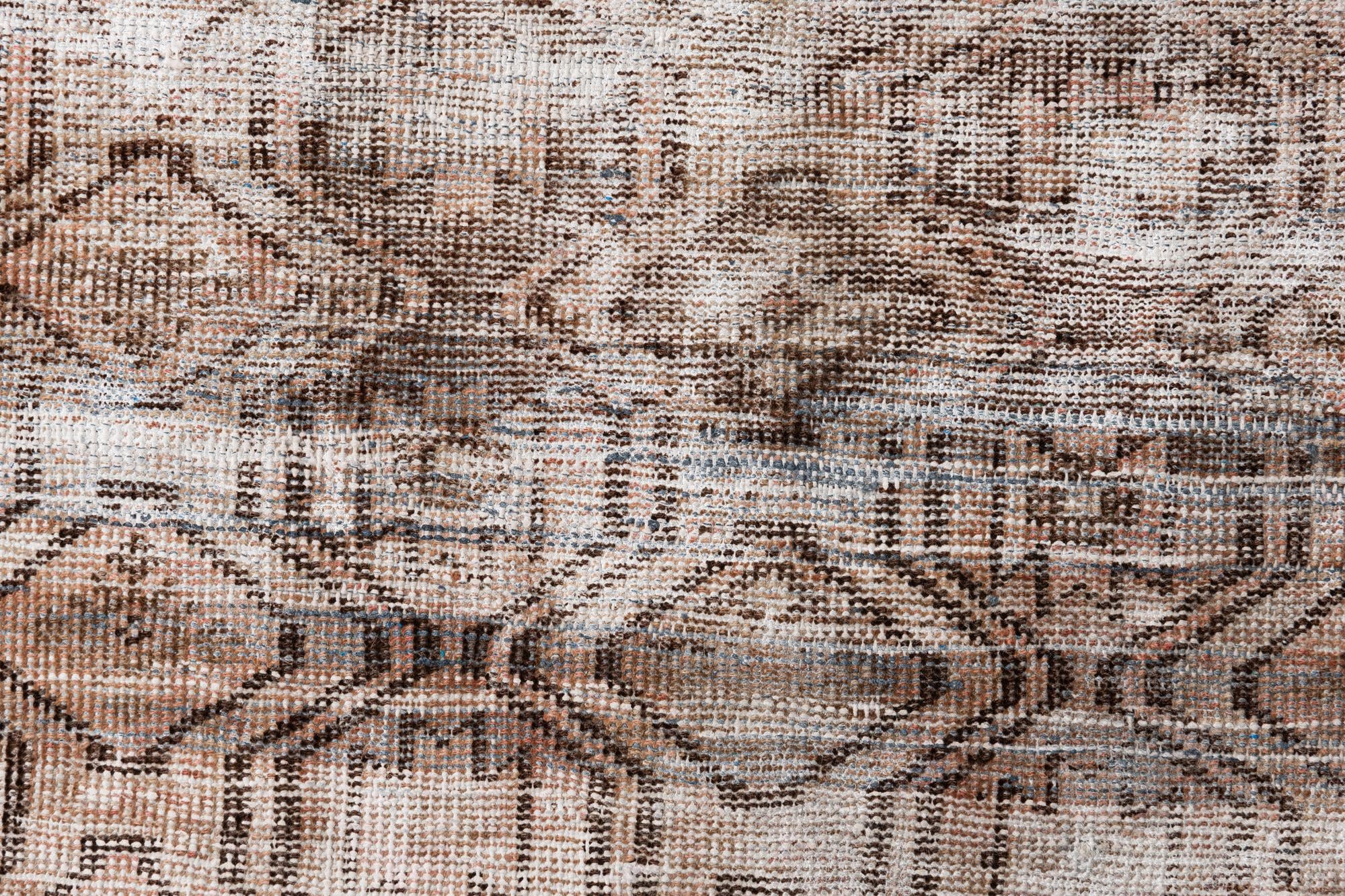 3' 7 x 7' 1 Hand Knotted Ultra Vintage Persian Wool Runner Rug