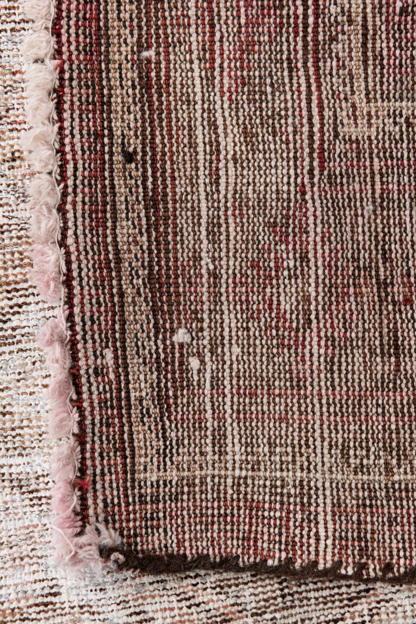 3' 7 x 7' 1 Hand Knotted Ultra Vintage Persian Wool Runner Rug