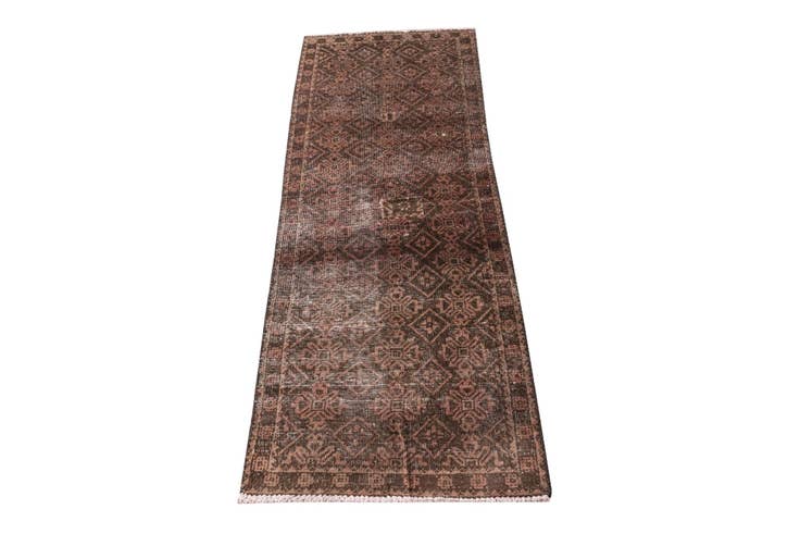 Detail image of 1' 10 x 5' 3 Hand Knotted Ultra Vintage Persian Wool Runner Rug