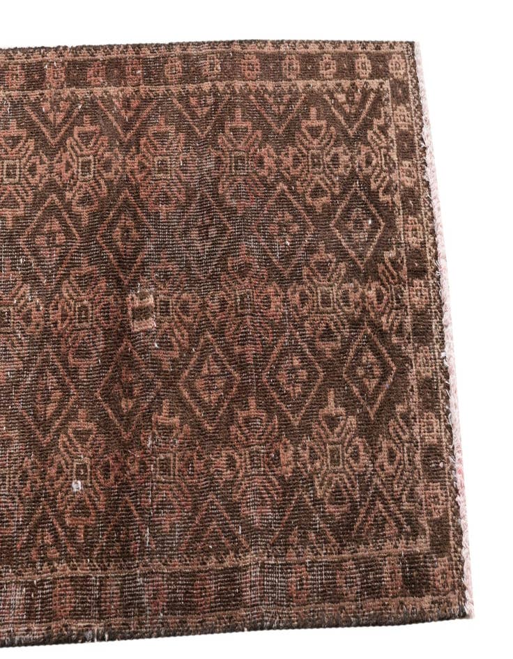 Detail image of 1' 10 x 5' 3  Hand Knotted Ultra Vintage Persian Wool Runner Rug