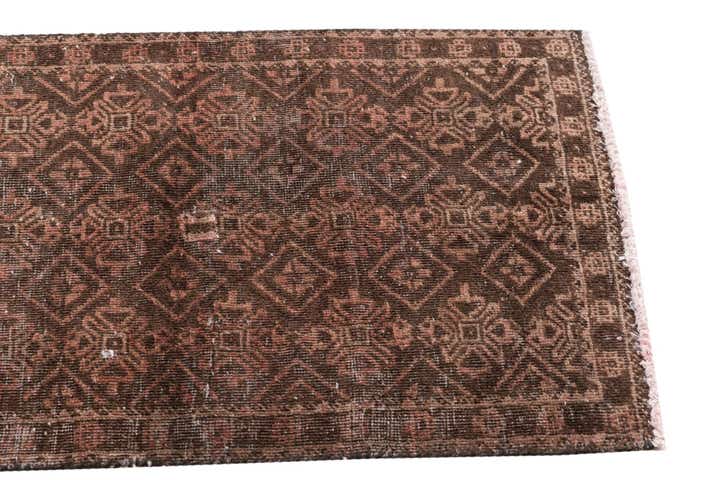 1' 10 x 5' 3 Hand Knotted Ultra Vintage Persian Wool Runner Rug