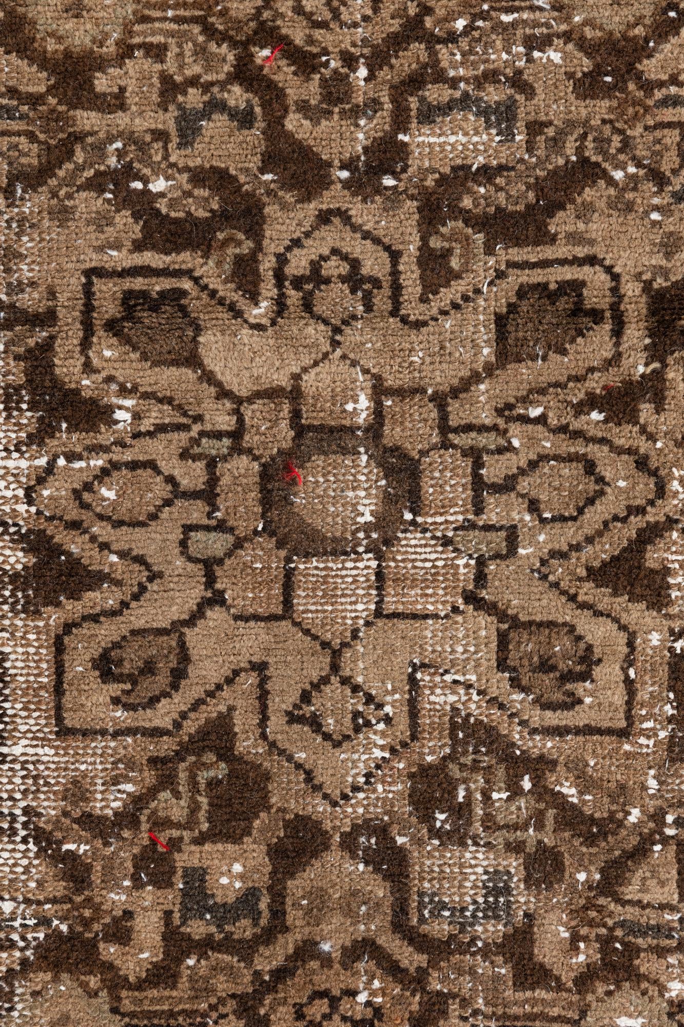3' 6 x 10' 1 Hand Knotted Ultra Vintage Persian Wool Runner Rug