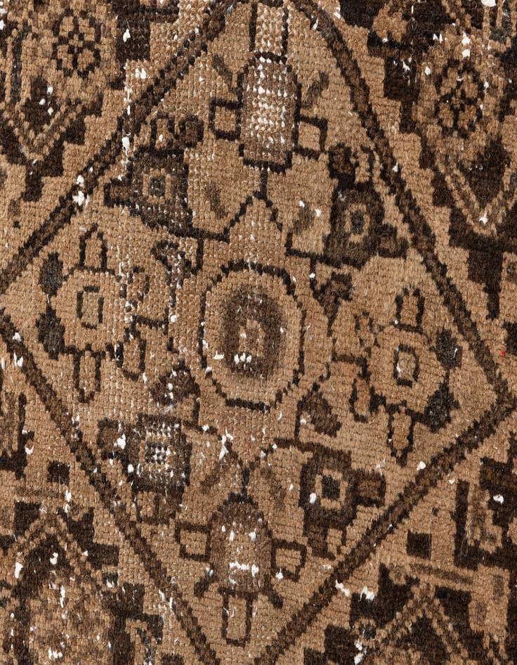 Detail image of 3' 6 x 10' 1  Hand Knotted Ultra Vintage Persian Wool Runner Rug