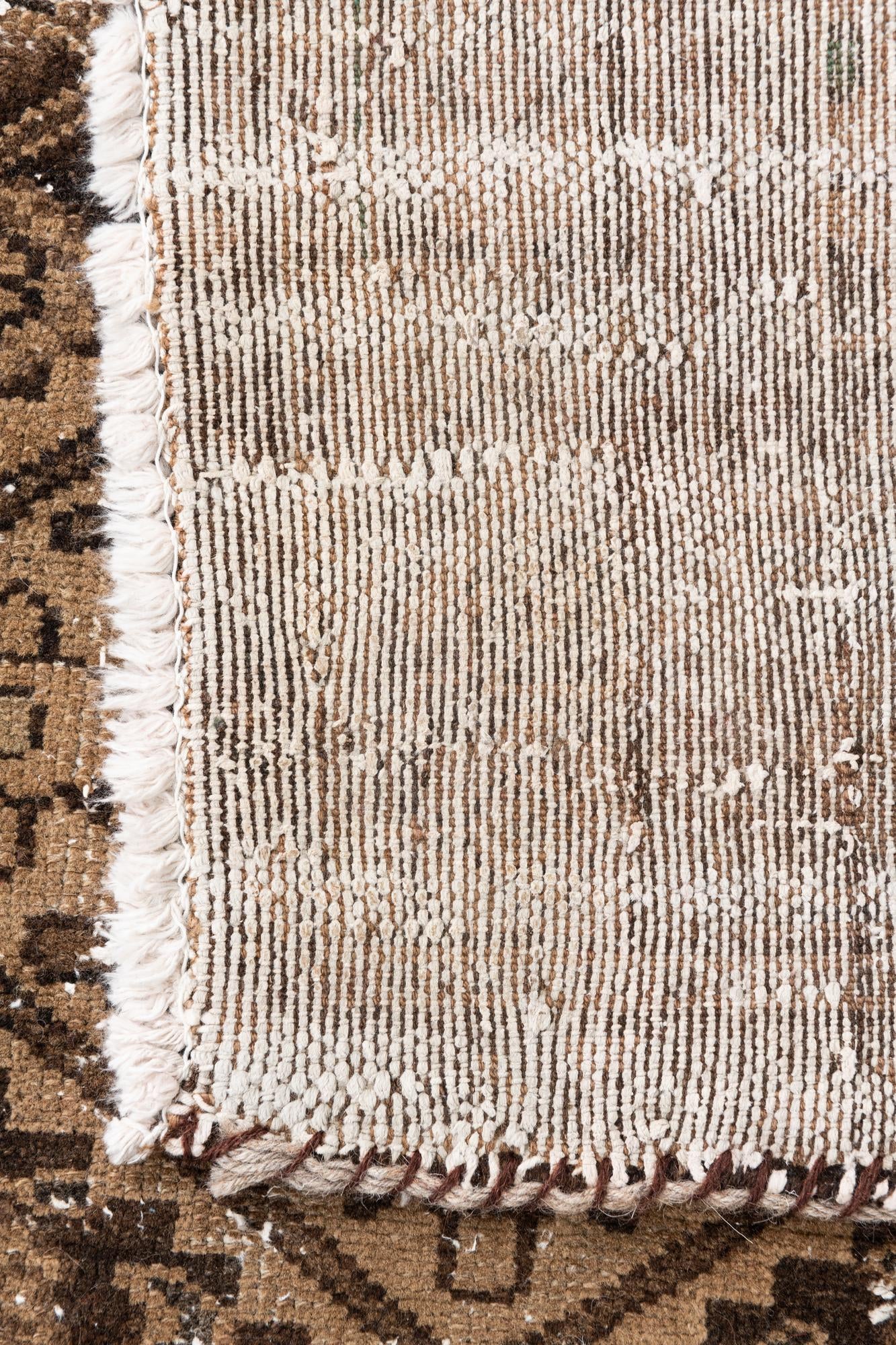 3' 6 x 10' 1 Hand Knotted Ultra Vintage Persian Wool Runner Rug