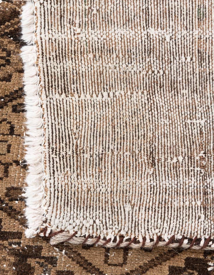 Detail image of 3' 6 x 10' 1  Hand Knotted Ultra Vintage Persian Wool Runner Rug