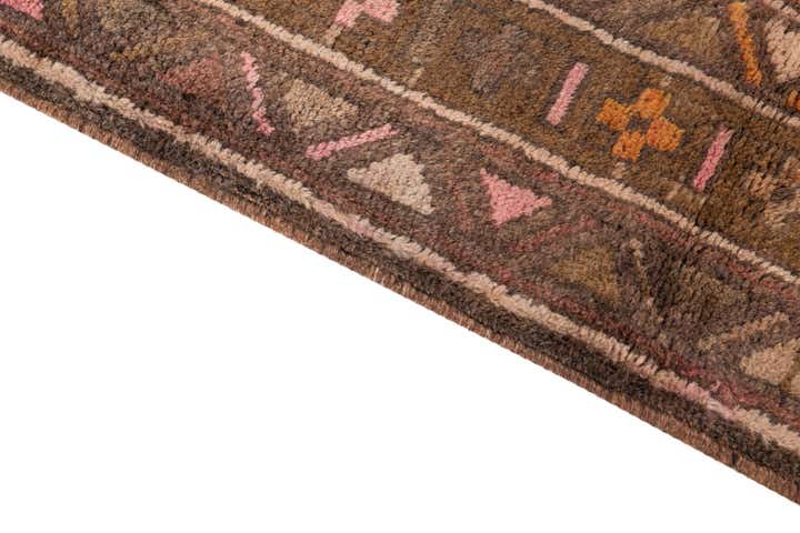 3' 9 x 12' 8 Hand Knotted Ultra Vintage Persian Wool Runner Rug