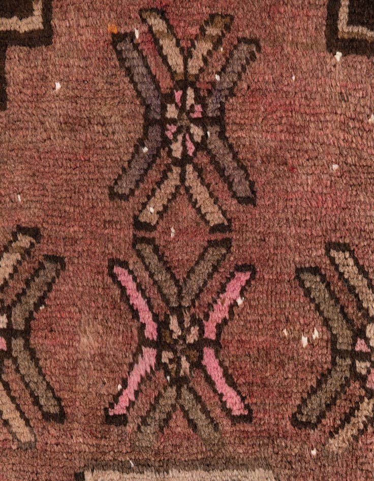 Detail image of 3' 9 x 12' 8  Hand Knotted Ultra Vintage Persian Wool Runner Rug