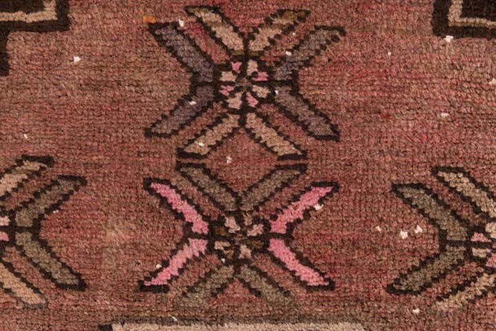 3' 9 x 12' 8 Hand Knotted Ultra Vintage Persian Wool Runner Rug