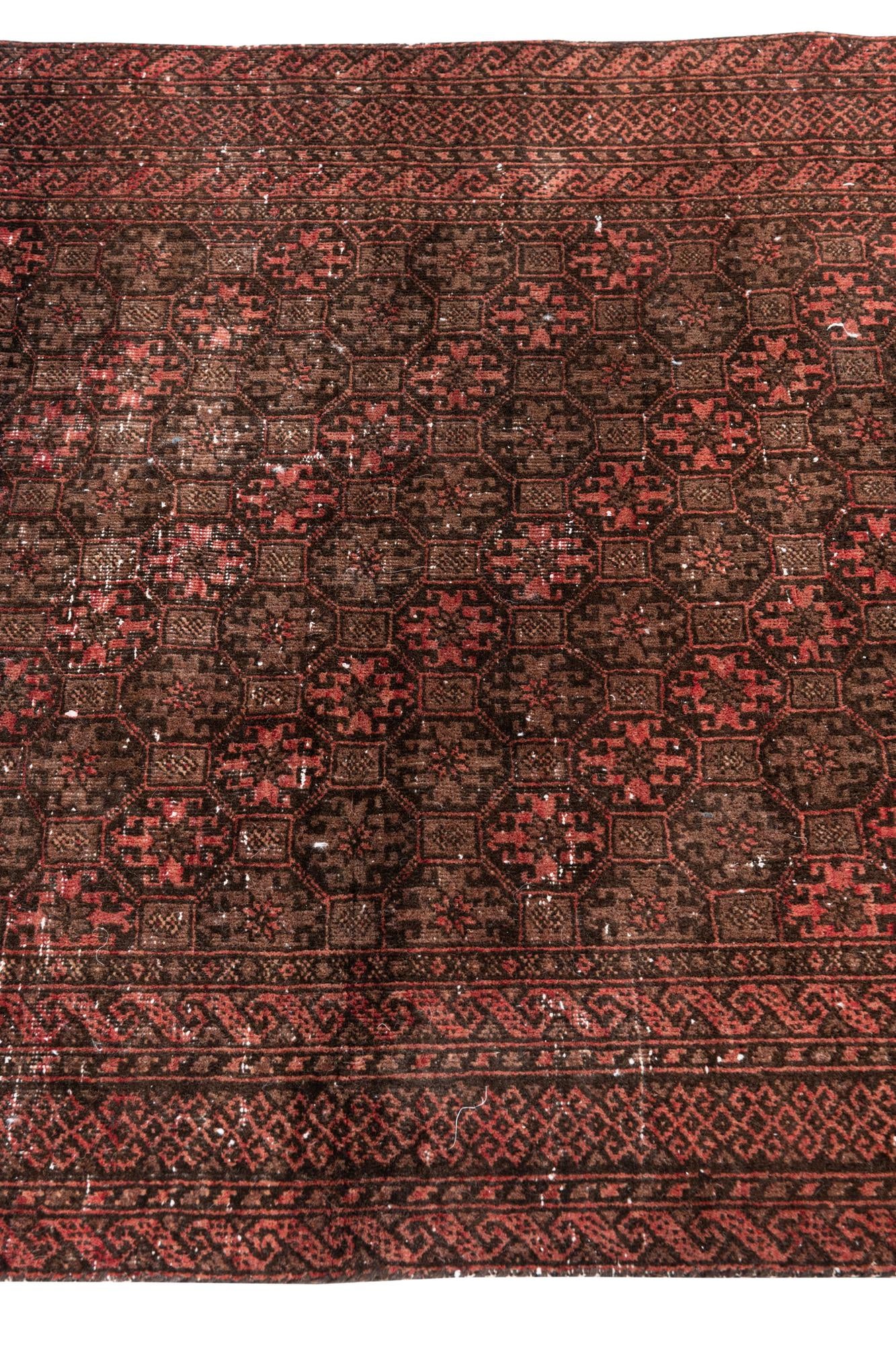 3' 3 x 6' 3 Hand Knotted Ultra Vintage Persian Wool Runner Rug