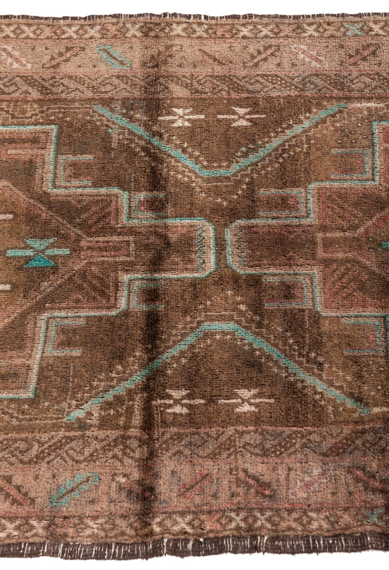 3' 1 x 6' Hand Knotted Ultra Vintage Persian Wool Runner Rug