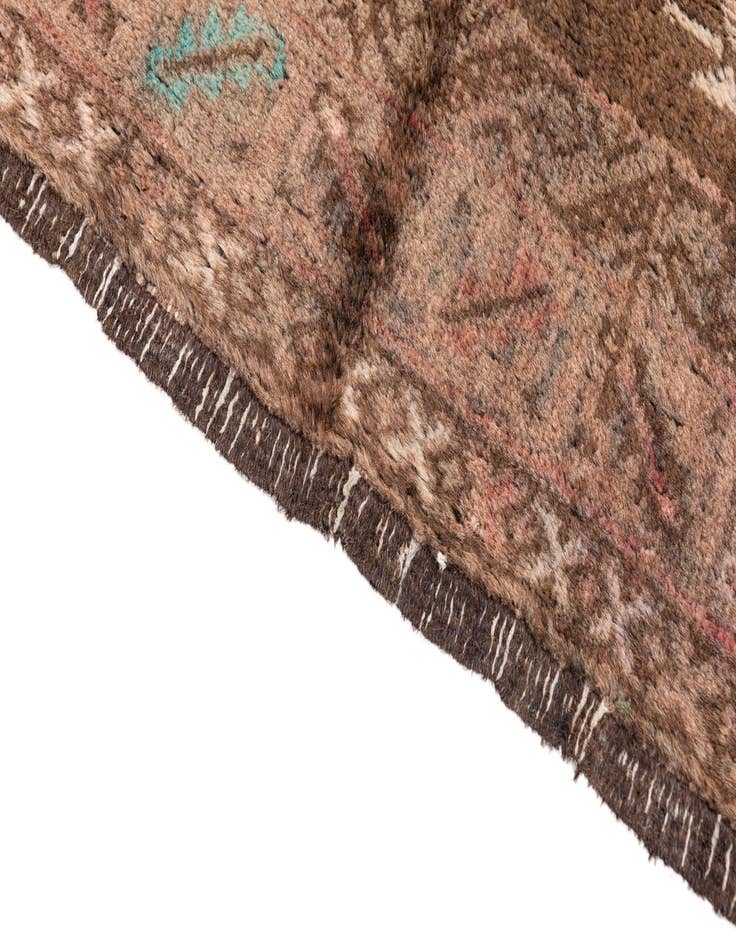 Detail image of 3' 1 x 6'  Hand Knotted Ultra Vintage Persian Wool Runner Rug