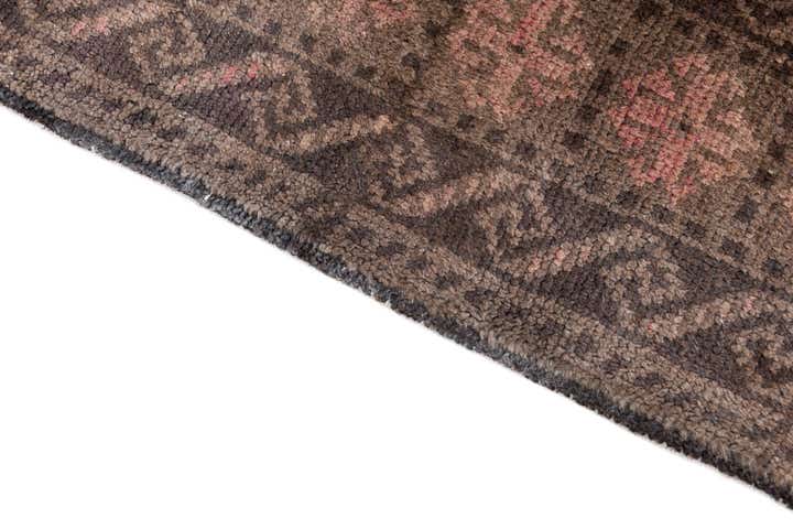 3' 9 x 6' 8 Hand Knotted Ultra Vintage Persian Wool Runner Rug
