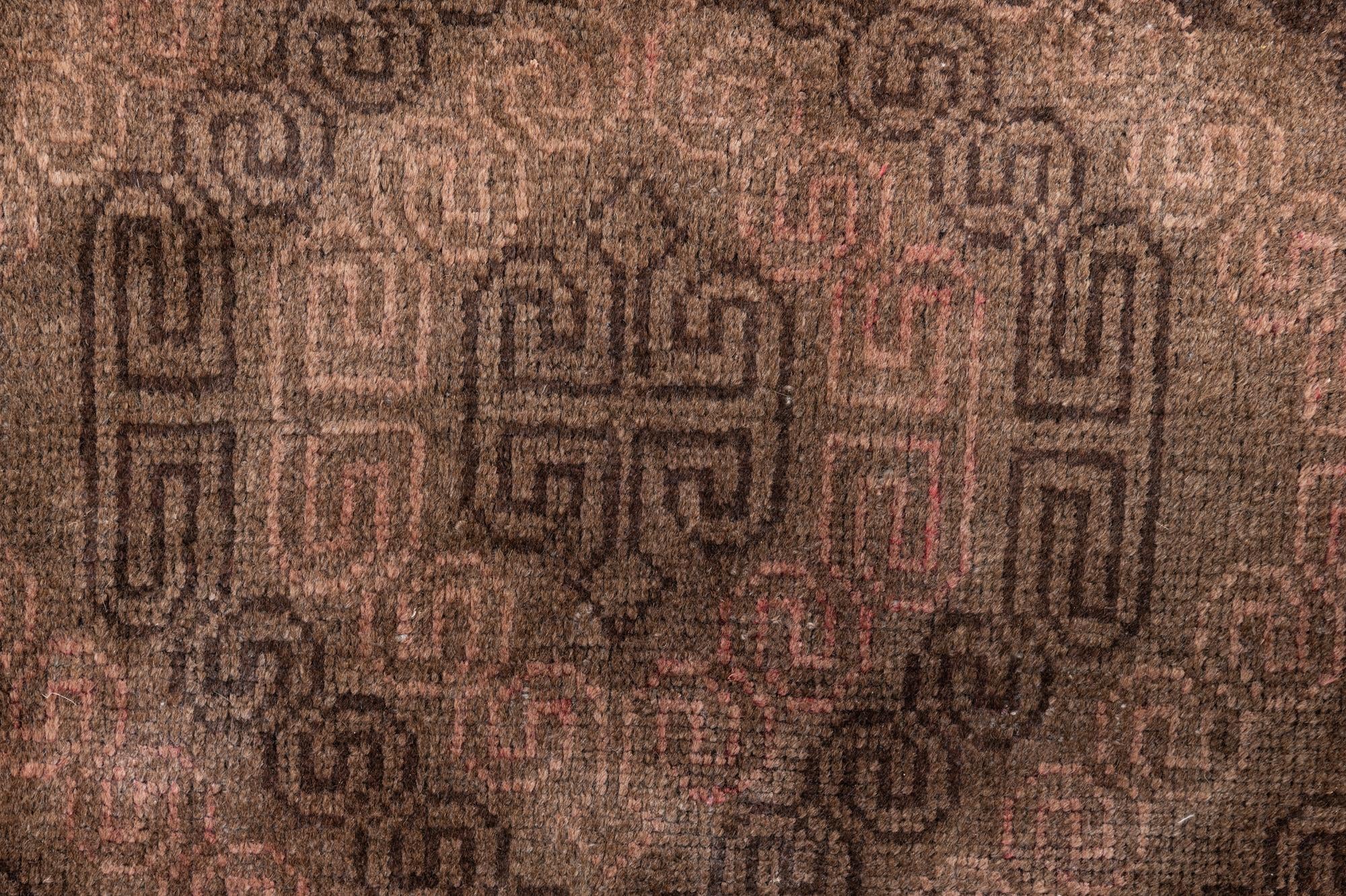 3' 9 x 6' 8 Hand Knotted Ultra Vintage Persian Wool Runner Rug