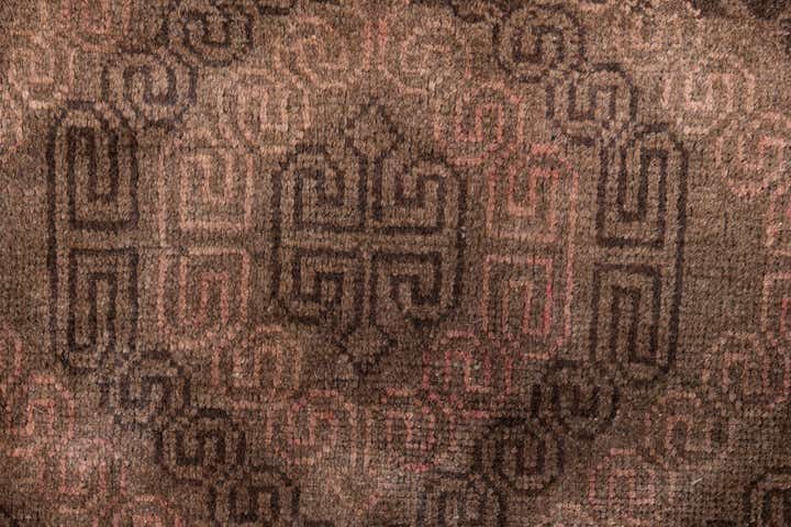 3' 9 x 6' 8 Hand Knotted Ultra Vintage Persian Wool Runner Rug