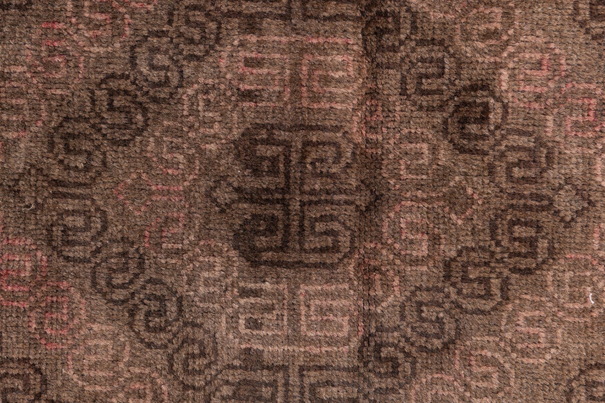 3' 9 x 6' 8 Hand Knotted Ultra Vintage Persian Wool Runner Rug
